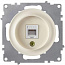 Розетка телефонная 1-м СП Florence RJ11 механизм беж. (1E20601301) OneKeyElectro 2172792