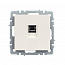 Розетка компьютерная СП RJ45 кат.5E BRITE РК10-БрЖ механизм жемчуж. IEK BR-K10-1-K36