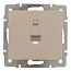 Розетка компьютерная СП Rain RJ45 16А IP20 механизм крем. LEZARD 703-0388-139