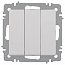 Выключатель 3-кл. СП Accent 6-106-01 10А IP20 250В AL/CU бел. Intro Б0063531