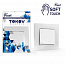 Выключатель 1-кл. СП Pixel 10А IP20 в сборе айс TOKOV ELECTRIC TKE-PX-V1F-C34