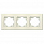 Рамка 3-м Афина универс. сл. кость (ivory) Universal A0045-I