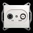 Glossa Белый TV-SAT Розетка оконечная 1DB | GSL000197 | SE