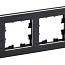 Рамка 4-м BRITE РУ-4-1-БрЧ металл черн. IEK BR-M42-M-K02