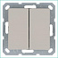 Переключатель проходной 2-кл. 10А IP20 механизм тауп Jasmart G3022T