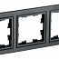 Рамка 3-м BRITE РУ-3-БрЧ черн. IEK BR-M32-K02
