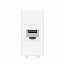 Розетка компьютерная 1мод. Avanti "Белое облако" RJ45 кат.6 без шторок модульная механизм DKC 4400691