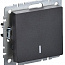 Выключатель 1-кл. СП BRITE ВС10-1-1-БрЧ 10А с индик. механизм черн. IEK BR-V10-1-10-K02