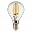 Лампа светодиодная филаментная RS F P45 E14 7W 220-240V 2700К 7Вт 810лм Ra 90 шар 15011245089