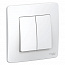 Переключатель проходной 2-кл. СП Blanca 10А IP20 (сх. 6+6) 250В бел. SE BLNVS106601