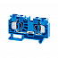Клемма проходная пружинная OptiClip CSC-16-I-BU-76A-(1.5-16) син. КЭАЗ 289720