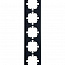 Рамка 5-м ZIMA горизонт. черн. бархат LEZARD 704-4200-150