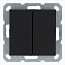 Переключатель перекрестный 2-кл. 10А IP20 механизм черн. матов. soft touch Jasmart G3014PB