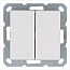 Переключатель перекрестный 2-кл. 10А IP20 механизм бел. глянцевый Jasmart G3014W