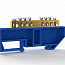 Шина нулевая на DIN-изоляторе 6х9мм 8 отвер. латунь TOKOV ELECTRIC TKE-BCB-69-8-DIN/N