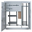 Корпус щита этажного 3 кв. (1010х950х165) IP31 | SQ0905-0162 | TDM