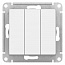 Выключатель 3-кл. AtlasDesign (сх. 1+1+1) 10AX механизм лотос SE ATN001331