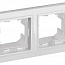 Рамка 2-м IP44 BRITE РУ-2-БрБ-44 бел. IEK BR-M22-44-K01