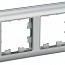 Рамка 2-м BRITE РУ-2-Бр алюм./алюм. IEK BR-M22-12-K47