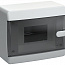 Корпус ЩРН-П-6 UNION Compact IP41 черн. прозр. дверь пластик. IEK UIC-KP12-N-06-41-K01