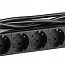 Блок розеток 8 мест PDU (немец. станд.) PH12-8D1-P 19дюймов DIN49440 с LED выкл. ПВХ 1U шнур 2м ITK PH12-8D1-P