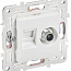 Розетка двойная TV+RJ45 кат.5E SKANDY SK-A14W арктич. бел. IEK SK-AK20-1-K01