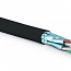 Кабель витая пара экранир. FTP (F/UTP) кат.6 4 пары 23 AWG ОЖ solid для внешн. прокладки LSZH UFTP4-C6-SOLID-OUTDOOR-LSZH-BK-500 (500м) черн. Hyperline 227934