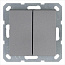 Переключатель перекрестный 2-кл. 10А IP20 механизм алюм. Jasmart G3014S