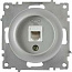 Розетка телефонная 1-м СП Florence RJ11 механизм сер. (1E20601302) OneKeyElectro 2172838
