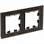 Рамка 2-м AtlasDesign Nature стекло мокко SE ATN320602