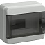 Корпус КМПн-8 TEKFOR IP65 черн. прозр. дверь пластик. IEK TF5-KP72-N-08-65-K03-K02