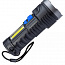 Фонарь аккумуляторный ручной LED 3Вт + COB 3Вт аккум. Li-ion 18650 1.2А.ч индикатор USB-шнур ABS-пластик КОСМОС KOS115Lit