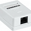 Розетка компьютерная 1-м ОП RJ45 кат.5E UTP GENERICA CS2-1C5EU-12-G