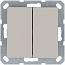 Кнопка 2-кл. 10А IP20 с переключающим контактом механизм тауп Jasmart G3020T