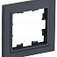 Рамка 1-м BRITE РУ-1-БрГ графит IEK BR-M12-K53