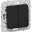 Выключатель 2-кл. СП FLITE ВС12-1-0-ФлЧ 10А механизм черн. IEK FI-V20-0-10-1-K02