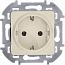 Розетка 1-м СП Inspiria 16А IP20 250В 2P+E немецк. стандарт механизм сл. кость IEK 673721