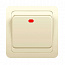 Выключатель 1-кл. СП Classic 10А IP20 с индикацией крем. POWERMAN 1156499
